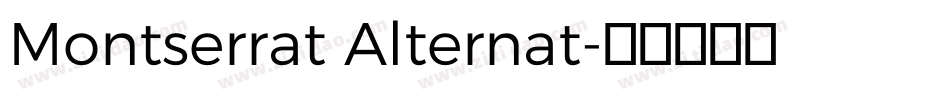 Montserrat Alternat字体转换